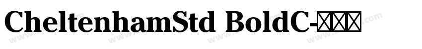 CheltenhamStd BoldC字体转换